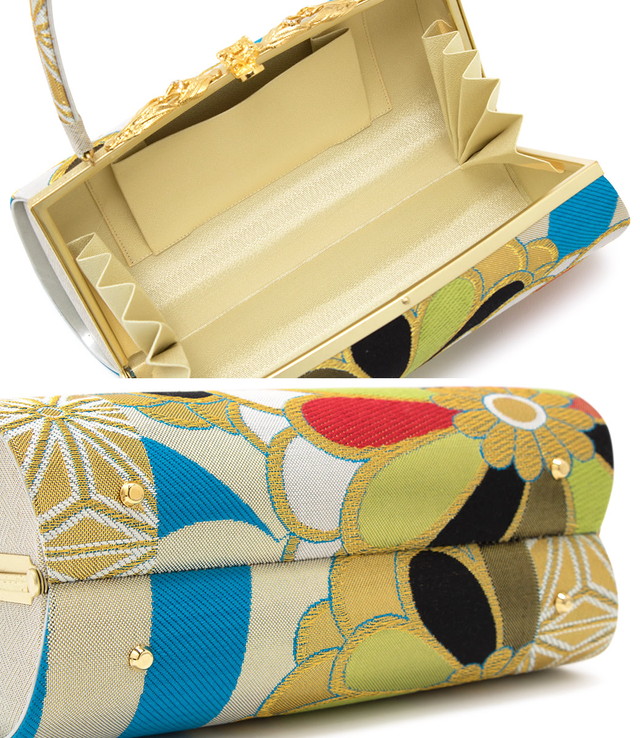 振袖 草履バッグセット 成人式 水色系 ブルー 銀色 シルバー 金色