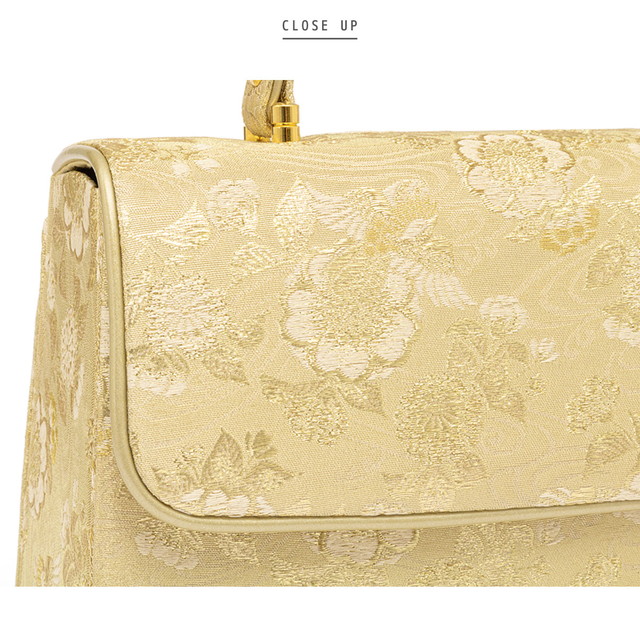 草履バッグセット 留袖用 訪問着 礼装用 フォーマル用 佐賀錦 金色