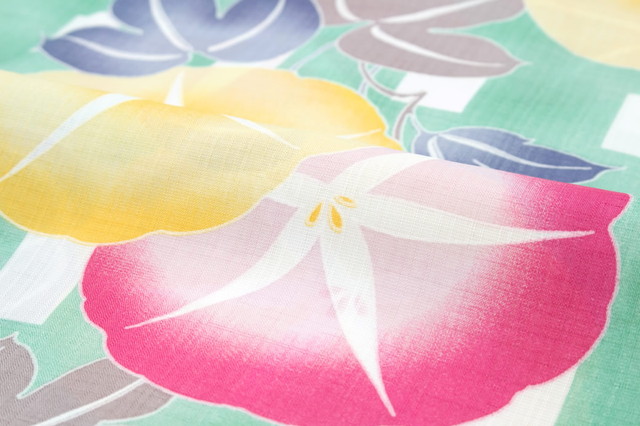 レディース浴衣 ブランド 乃木坂46 白石麻衣 薄緑色 グリーン 黄色