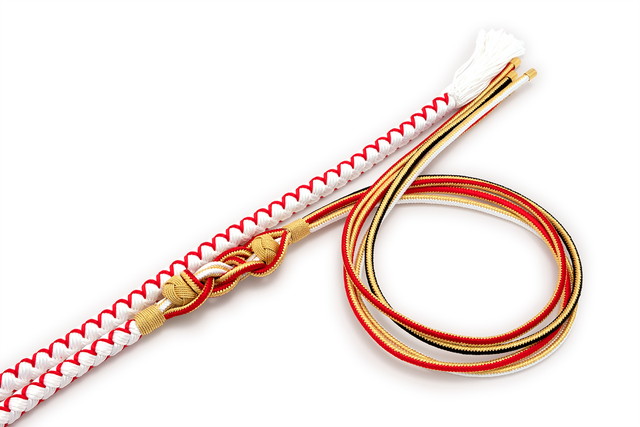 帯締め 振袖 振袖用 成人式 帯締め成人式 正絹 正装 盛装 白 赤 金色