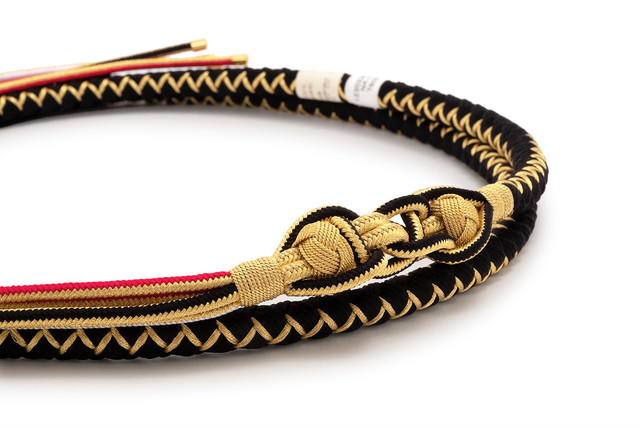 楽天市場】帯締め 伊賀組紐 振袖用 正絹 「赤×金」 日本製 伝統的工芸