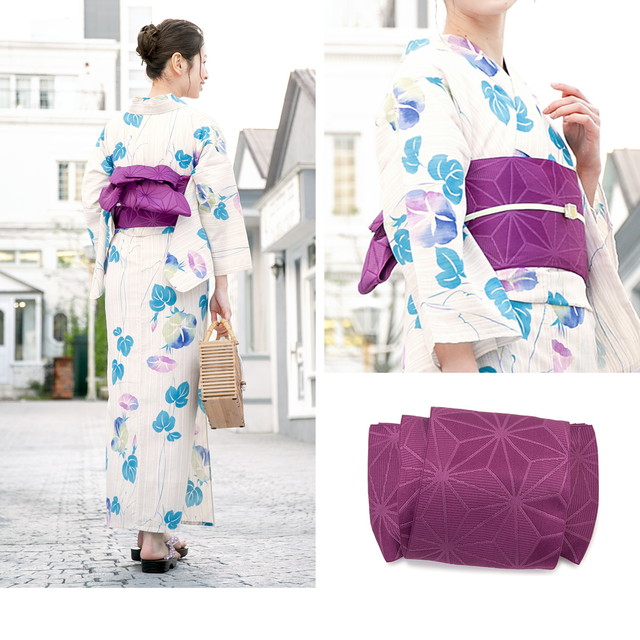 即納【レディース浴衣3点セット】浴衣セット/レディース/ベージュ/水色