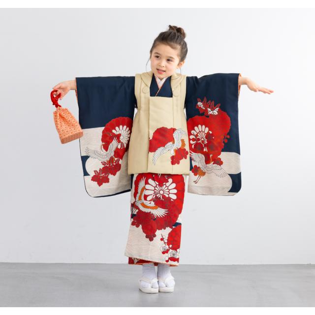 七五三 着物 3歳 レトロ 被布 販売 女の子 三歳 着物セット 被布コート