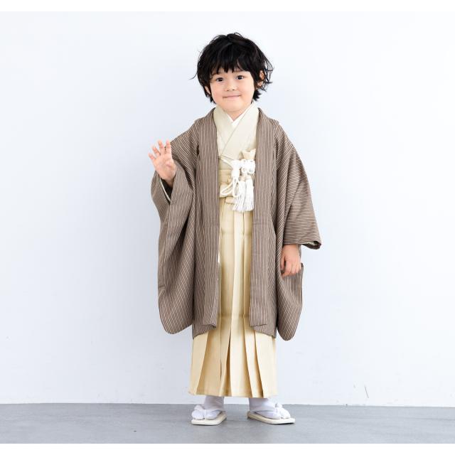 七五三5歳 羽織・羽織紐・着物・長襦袢・袴・帯・懐剣・ 肩上げ済み