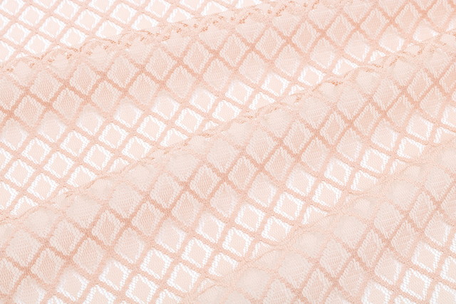 羽織 着物 レディース 洗える ピンク 菱 レース 単衣 カジュアル 春先