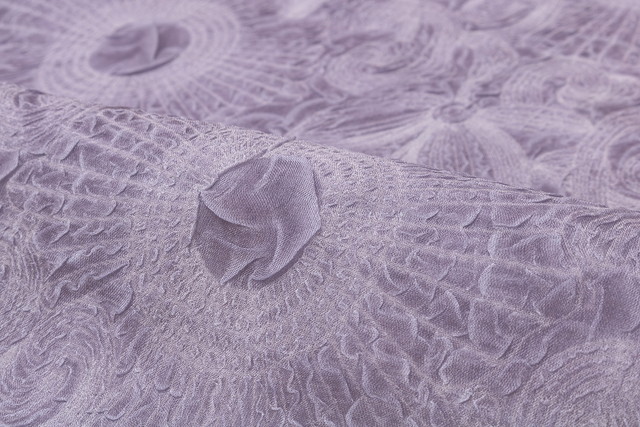 着物 羽織 レディース 透け感 軽やか 塵よけ カジュアル パープル 花