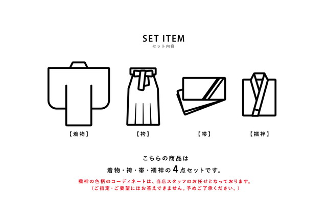 袴セット 卒業式 大学生 小学生 レディース グレー系 絞り調 梅 熨斗 レトロモダン ベージュ 袴4点セット 和装 着物セット 販売 購入 送料無料_5