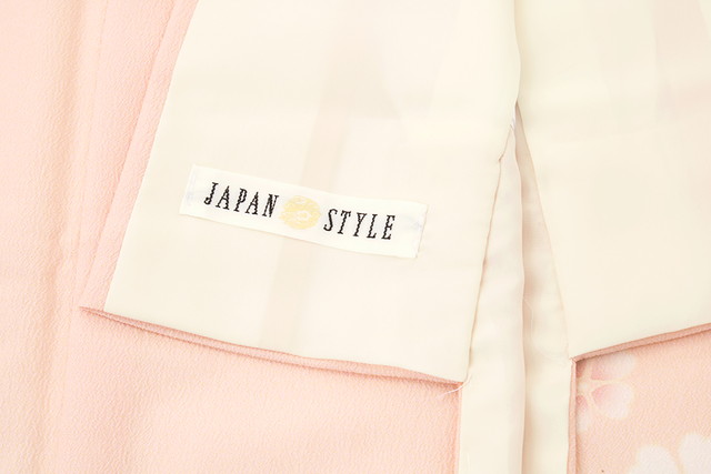 訪問着 ブランド JAPAN STYLE（ジャパンスタイル） 薄桃色 ベビーピンク カラフル 桜 雲取り 雪輪 菊 鹿の子 ぼかし 礼装 フォーマル 仕立て上がり_3