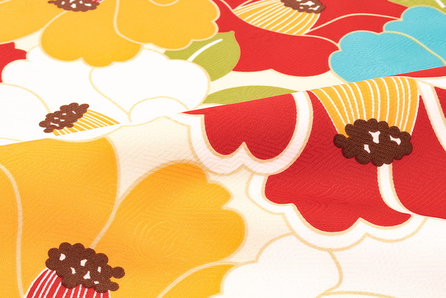 卒業式 女の子 小学校 袴用二尺袖着物 bonheur saisons レトロモダン