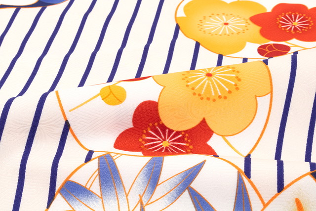 卒業式 女の子 小学校 袴用二尺袖着物 bonheur saisons レトロモダン