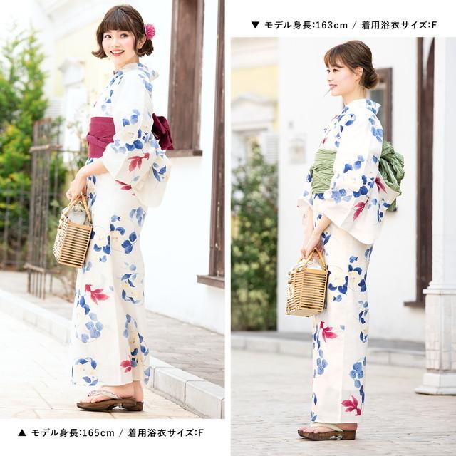 浴衣セット レディース 浴衣セット 作り帯 大人 3点セット（浴衣/帯