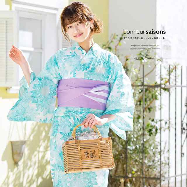 新品未使用】bonheur saisons/ボヌールセゾン 浴衣 フリーサイズ - 浴衣