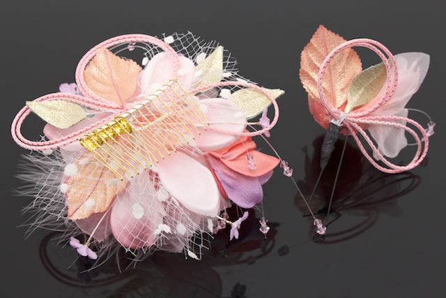 成人式 髪飾り 成人式の髪飾り 2点セット ブランド 花雫 スワロフスキー