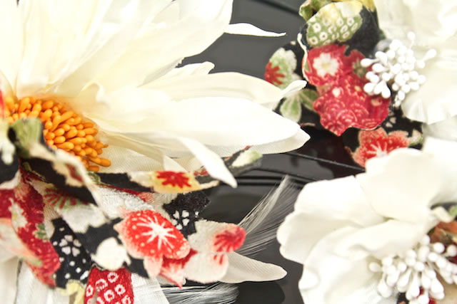 成人式 髪飾り 成人式の髪飾り 3点セット 卒業式 振袖 花 フラワー 白