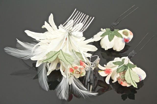 成人式 髪飾り 成人式の髪飾り 3点セット 卒業式 振袖 花