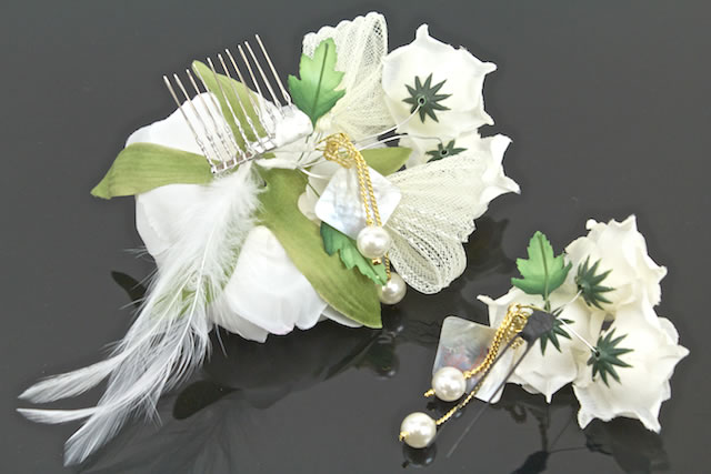 成人式 髪飾り 成人式の髪飾り 2点セット 卒業式 振袖 花 フラワー