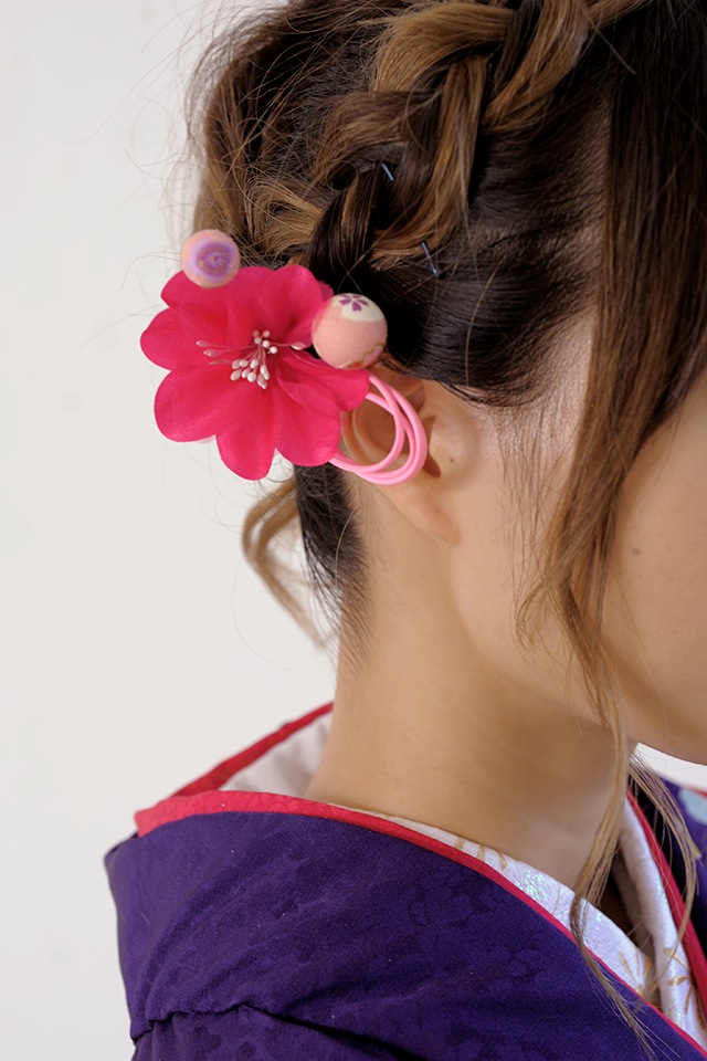 成人式 髪飾り 成人式の髪飾り 卒業式 2点セット ピンク 花 フラワー