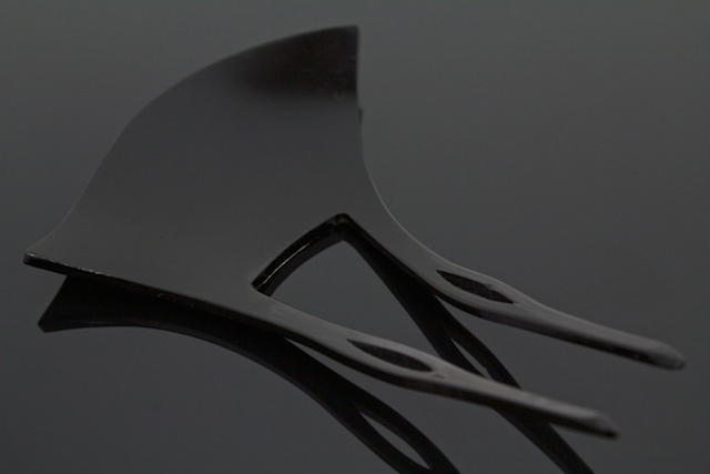 かんざし 和装 バチ型 簪 髪飾り 黒 紅葉 楓 流水 螺鈿 蒔絵調 髪飾り