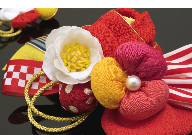 成人式 髪飾り 成人式の髪飾り 2点セット 赤 レッド 椿 つばき 花