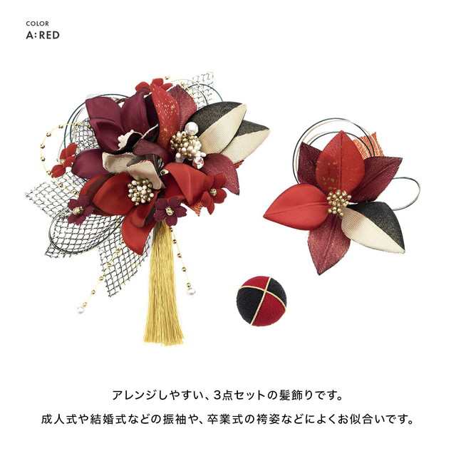 激安日本髪飾りフラワー コサージュ(ワンピワス　ドレスとセット) ヘアアクセサリー