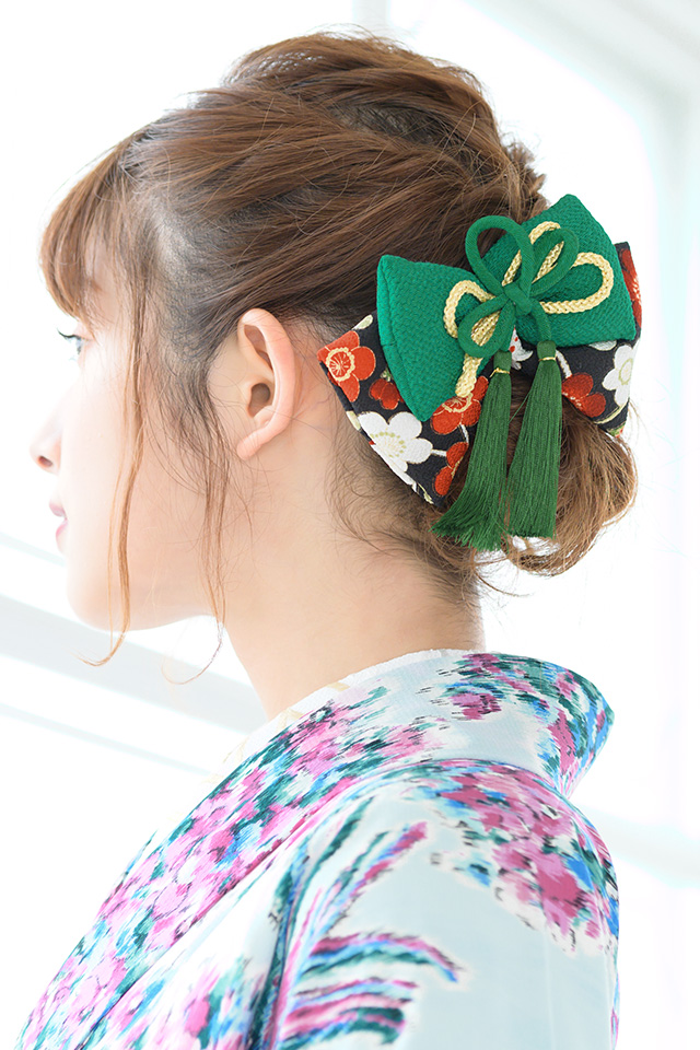 成人式、振袖、ちりめんグリーン花柄 【公式通販】