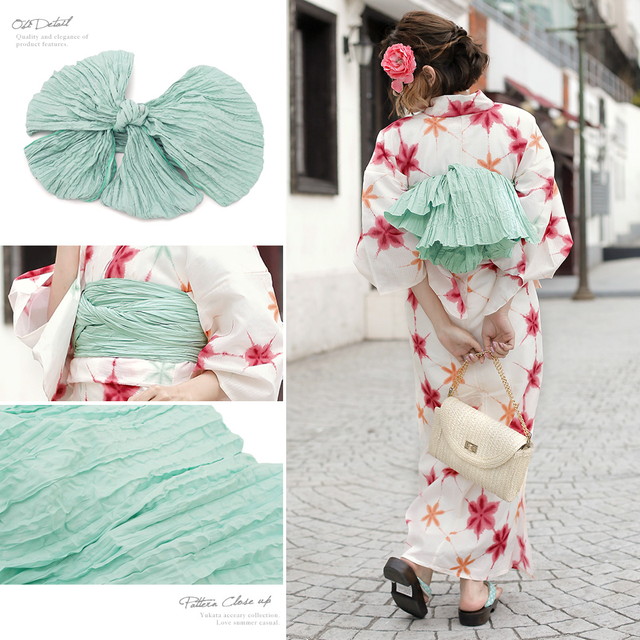 浴衣セット レディース レトロ 浴衣セット 大人 3点セット 白系