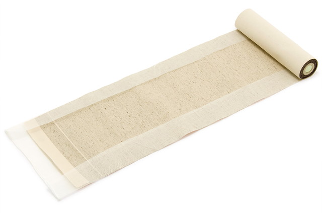 西陣織 レディース 正絹 八寸名古屋帯 未仕立て 弥栄織物謹製 証紙番号