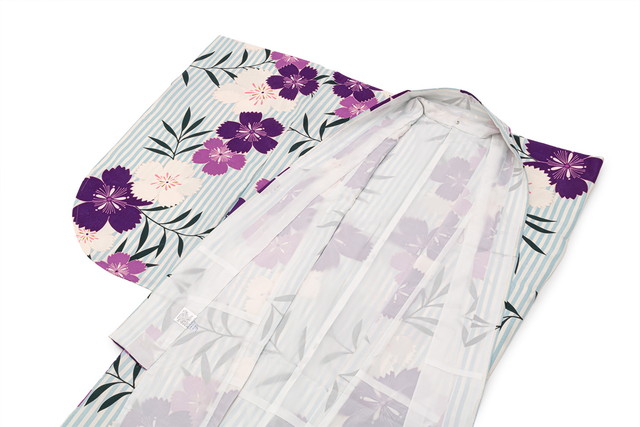 袴用二尺袖着物 ブランド bonheur saisons（ボヌールセゾン） 水色