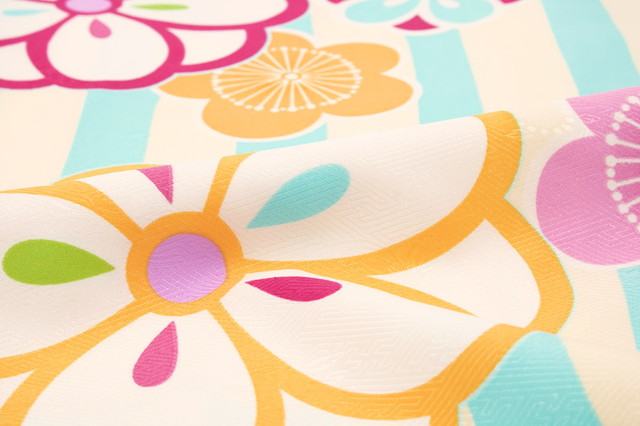 袴用二尺袖着物 ブランド bonheur saisons（ボヌールセゾン） 水色