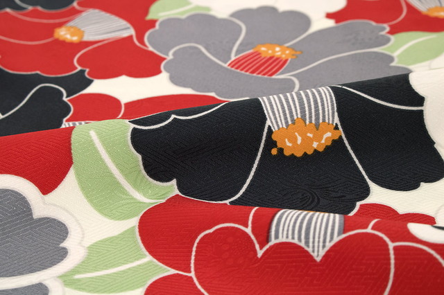 袴用二尺袖着物 ブランド bonheur saisons（ボヌールセゾン） 黒