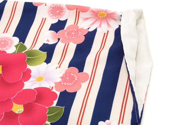 袴用二尺袖着物 ブランド bonheur saisons（ボヌールセゾン） 紺