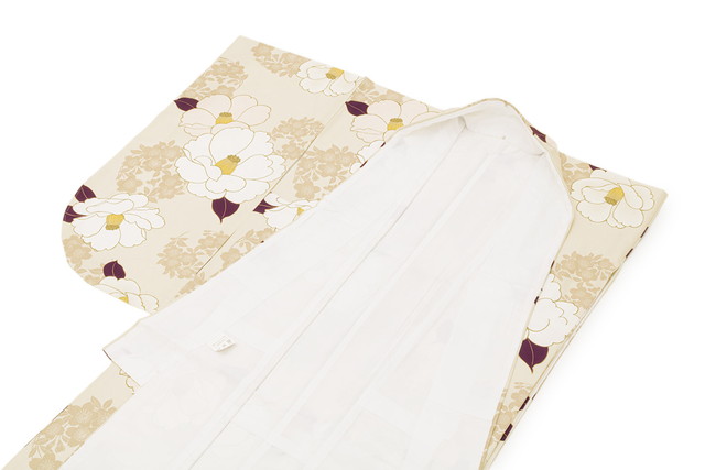 二尺袖単品 二尺袖着物 二尺袖 袴用 卒業式 クリーム系 椿 花 桜 花輪 小振袖 謝恩会 女性 レディース 仕立て上がり 送料無料 二尺袖単品 二尺袖着物 二尺袖 袴用 卒業式 クリーム系 椿 花 桜 花輪