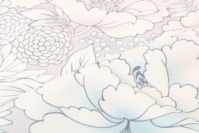 二尺袖単品 二尺袖着物 二尺袖 袴用 卒業式 薄紫