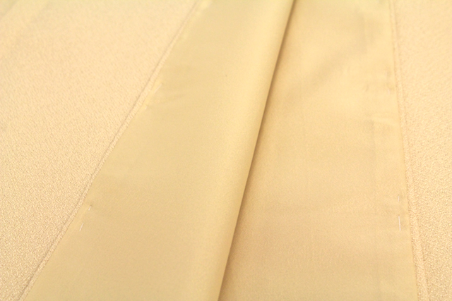 洗える着物 袷 単衣 着物 洗える 色無地 プレタ着物 薄黄色 イエロー