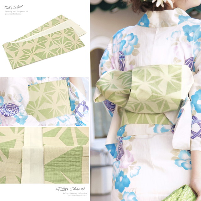 浴衣セット レディース レトロ 浴衣セット 大人 3点セット 白系