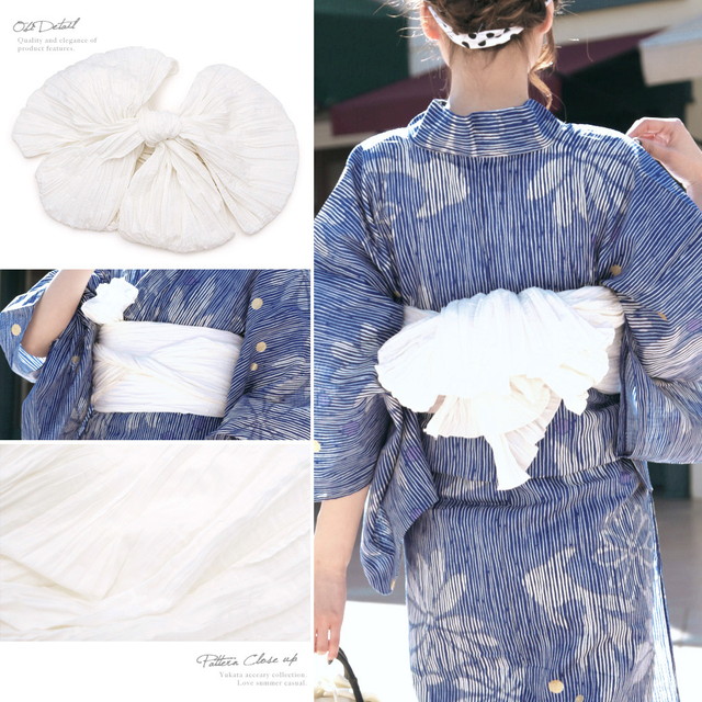 浴衣セット レディース レトロ 浴衣セット 大人 3点セット 青 ブルー