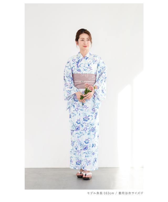 Lovilyn セパレート浴衣(帯セット) ブルー 新品未使用 Lovilyn