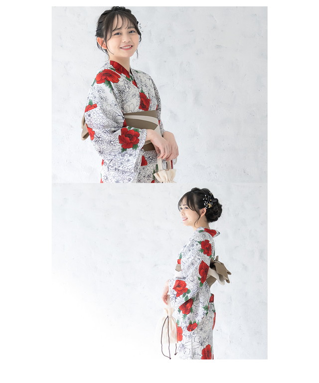 浴衣 セット レディース 浴衣セット 半幅帯 2023 大人 3点セット