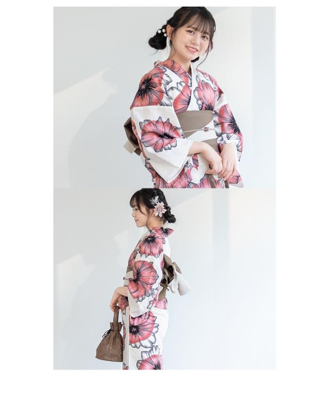 浴衣 セット レディース 浴衣セット 半幅帯 2023 大人 3点セット