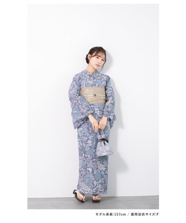 浴衣 セット レディース 浴衣セット 半幅帯 2023新作 大人 3点セット