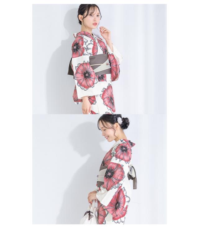 浴衣 セット レディース 浴衣セット 半幅帯 2023 大人 3点セット