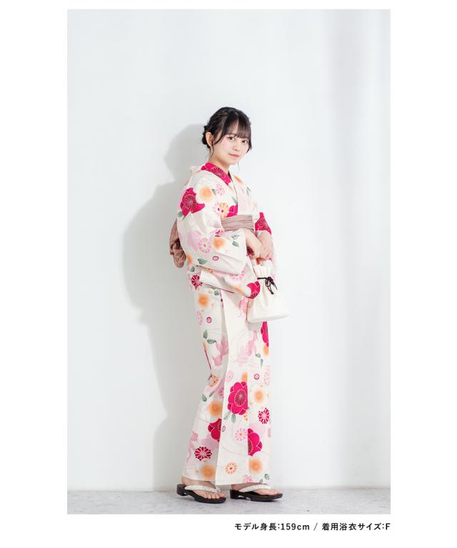 浴衣 セット レディース 浴衣セット 兵児帯 2023 大人 3点セット 薄黄色 クリーム 赤ピンク 桜 菊 金魚 ラメ S フリー 送料無料 浴衣 セット レディース 浴衣セット 兵児帯 2023 大人 3点セット 薄