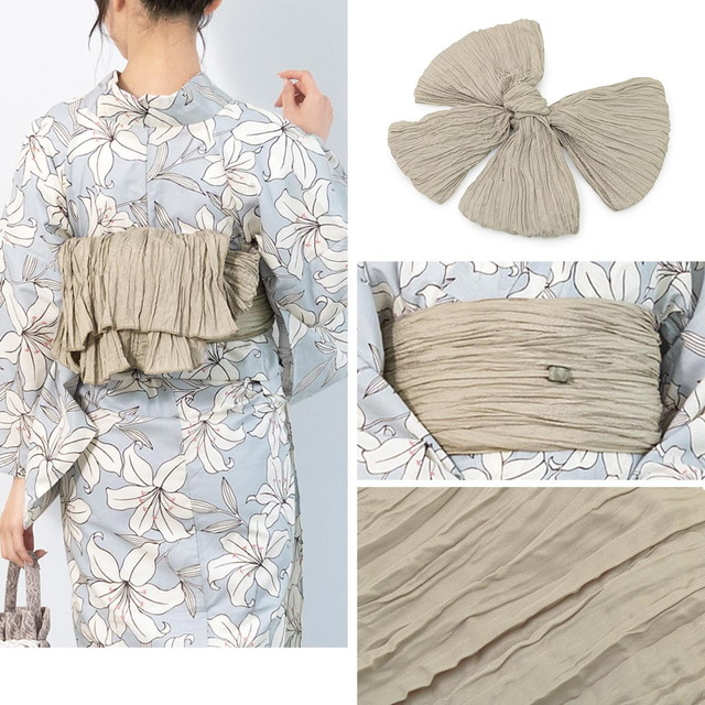 浴衣 セット レディース 浴衣セット 兵児帯 2024 大人 3点セット 水色