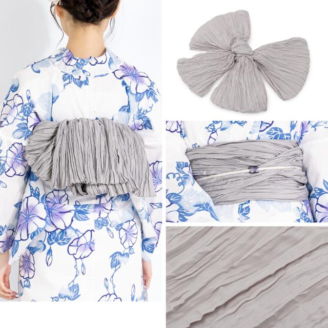 浴衣 セット レディース 浴衣セット 兵児帯 2023 大人 3点セット 白系