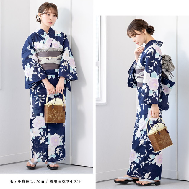 浴衣セット レディース 浴衣セット 半幅帯 大人 3点セット ボヌール