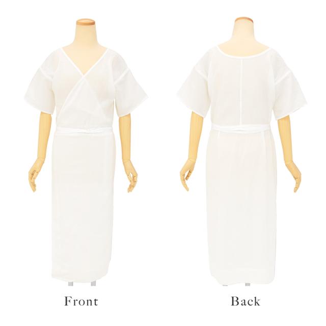 きものスリップ 着物スリップ 肌襦袢 裾除け ワンピース スリップ レディース 白 ホワイト 本麻 和装下着 肌着 インナー 吸湿 吸汗 近江麻 女性用 S M L メール便対応 送料無料 きものスリップ 着物スリップ 肌襦袢 裾除け ワンピース スリップ