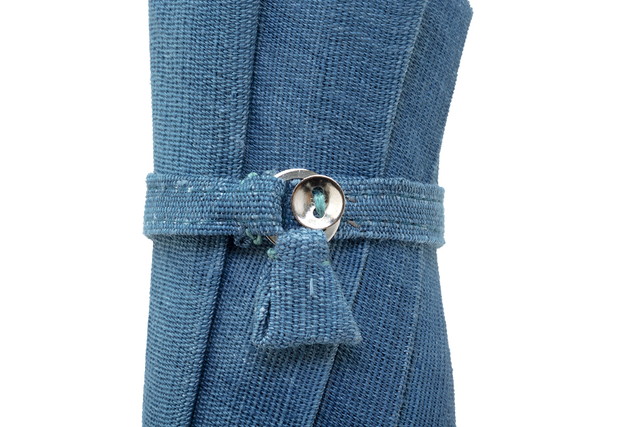 日傘 藍 インディゴブルー ネイビー 青 花 グラデーション 藍染 引染