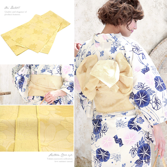 浴衣セット レディース レトロ 浴衣セット 大人 3点セット 白 ホワイト 紺 黄色 菊 桜 綿 ラメ 綿 兵児帯 女性 ボヌールセゾン 浴衣セット レディース レトロ 浴衣セット 大人 3点セット 白 ホワイト