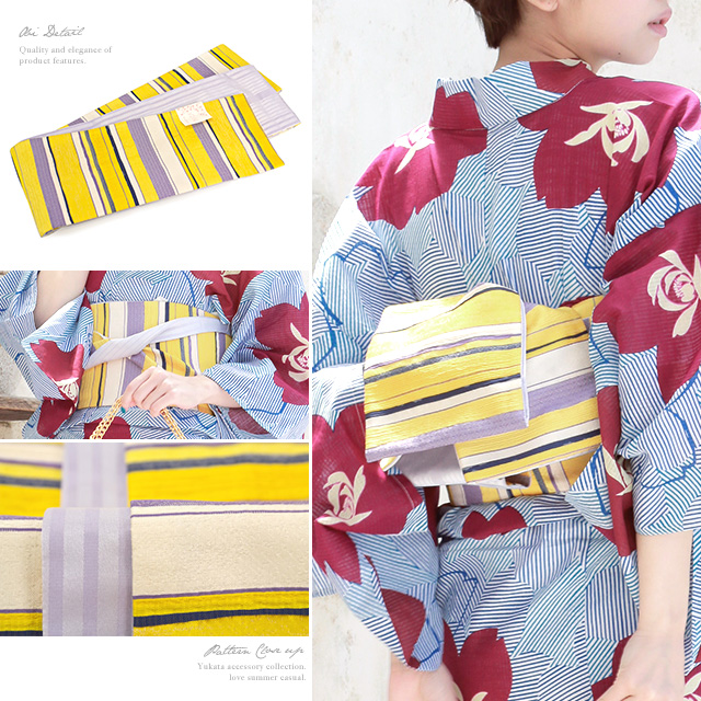 浴衣セット レディース レトロ 浴衣セット 大人 3点セット 青 ブルー