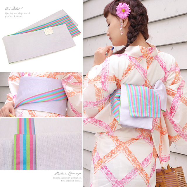浴衣セット レディース レトロ 浴衣セット 大人 3点セット クリーム
